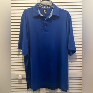 FootJoy Men’s Golf Polo Shirt Blue Size Large - EUC